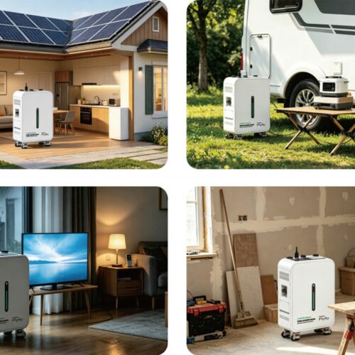 5000Wh Portable Home Power Station – White - Outdoo...