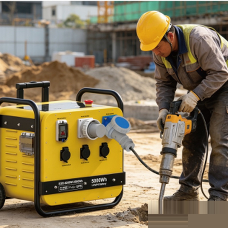 5000Wh Portable Home Power Station – Yellow - Outdo...
